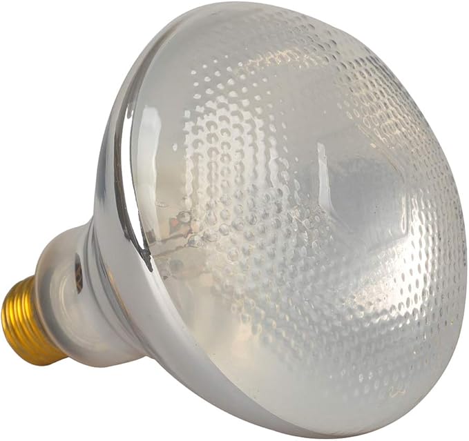 LUCKY HERP Reptile UVA UVB Mercury Vapor Bulb Lamp,Screw Thread,PAR38,160 Watt,Coated