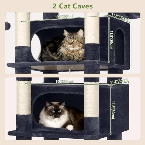 Globlazer Giant Tall Heavy Duty Cat Tower for Indoor Large Cats, F83B - Image 3