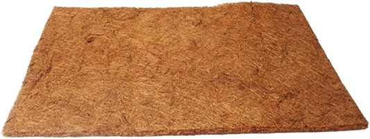 Happyyami 2pcs Natural Coconut Fiber Reptile Bedding Mat Wear-Resistant Cushion for Tortoise and Other Pets Breathable Substrate for Terrarium and Reptile Habitat