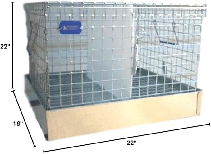 Rabbit Carrier/Transport Cage - 2 Hole (22x22x16)