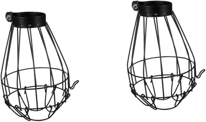 BESPORTBLE 2pcs Reptile Heating Lamp Cover Scald Shade for Pet Enclosures Efficient Heat Dissipation and Practical Design for Safe Use