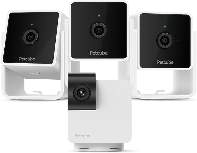 Petcube Cam 3 Pack and Cam 360 Bundle | 1080p HD Video, Night Vision, Two-Way Audio, Sound and Motion Alerts, Cat and Dog Monitor