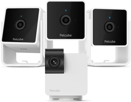 Petcube Cam 3 Pack and Cam 360 Bundle | 1080p HD Video, Night Vision, Two-Way Audio, Sound and Motion Alerts, Cat and Dog Monitor
