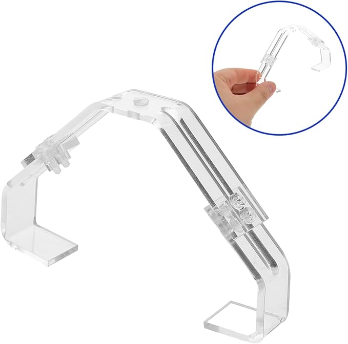 Abaodam 2pcs Aquarium Lamp Fixing Clip Stable Support for Fish Tank Reptile Terrarium Lighting and Versatile Light Holder Parts