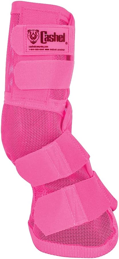 Cashel Crusader Horse Fly Leg Guards Warmblood Pink
