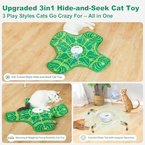 Interactive Cat Toys for Indoor Cats,Automatic Kitten Tunnel Toys - Image 2