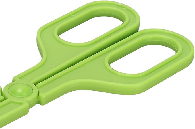 Reptile Feeding Clamp, Amphibian Terrarium Feeding and Cleaning Tool Reptile Poop Scoop, Multipurpose Reptile Feeding Claw Collector Reptile Feeding Clip with Vents for Tortoise Lizard Spider(Green)