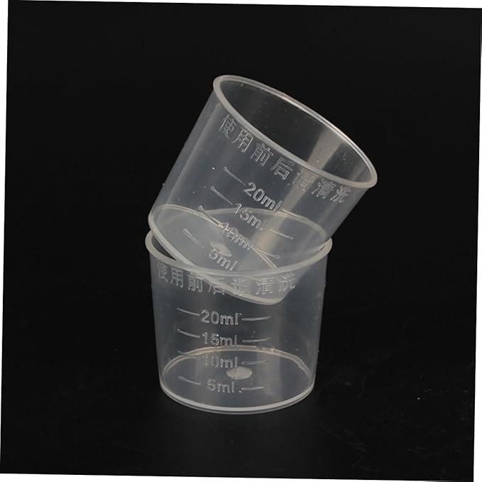 Abaodam Compact Reptile Feeder Cups 30 Piece Set 20ml Measuring Cups Durable Easy to Use for Daily Feeding