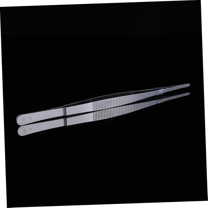 Straight Tweezers for Reptiles Stainless Steel Feeding Nippers Multi-purpose Cleaning Tool