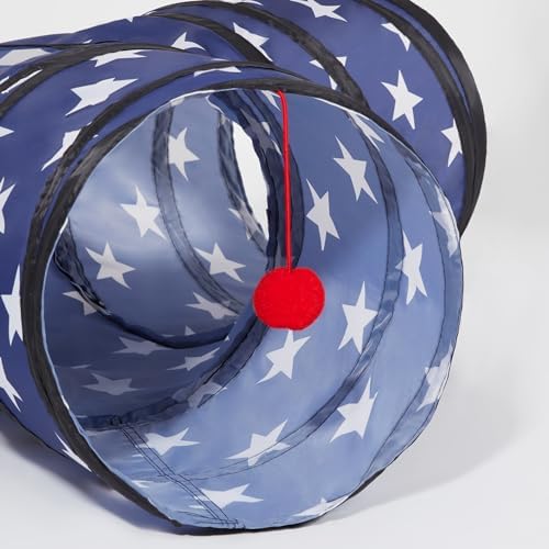 Tempcore Cat Tunnel, 3-Way Collapsible Toy for Indoor Cats, Pentagram - Image 7