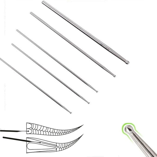 Professional Reptiles Snake Sexing Probes with Round Ball Tip 5 Pieces