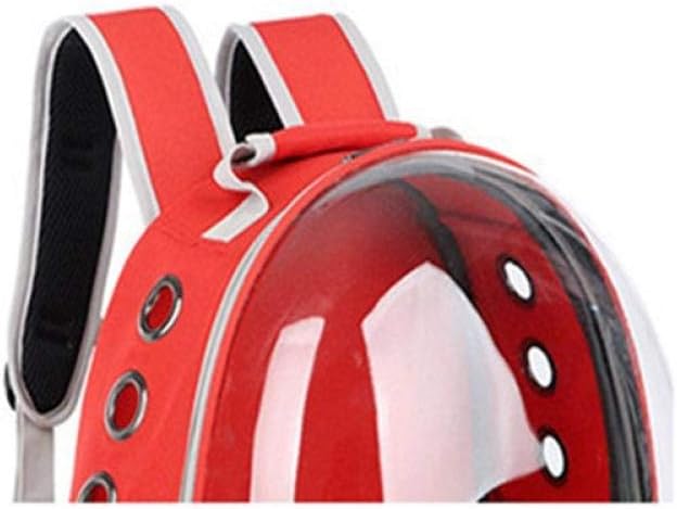 Bird Carriers Parrot Backpack Small Carrying Cage Outdoor Travel Comfortable Breathable Extensible Carrier Backbag 1Pcs Red