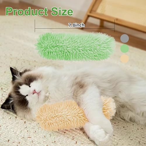 Rishoesu 3 Pcs Interactive Cat Toys Cat Pillows, Soft and Durable Crinkle Sound Catnip Toys, for Indoor Cats Funny Kitten Toys Exercise - Image 5