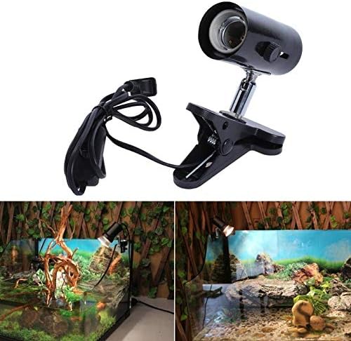 300W Metal HeatFish Tank Reptile Small Light Holder Clip On Lamp Light Rotatable Head Lampshade LED Light Box