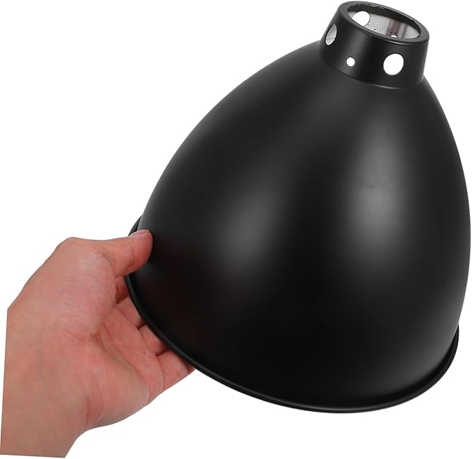 Reptile Heat Lamp Shade Iron Lampshade Accessory Reptile Box Cover Energy-efficient Insulated Lamp