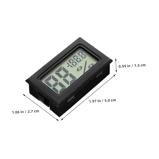 LIFKOME 4Pcs Mini Indoor Thermometer Hygrometer Digital Humidity Monitor for Greenhouse Garden Closet and Humidor Accurate Energy Efficient Measurement