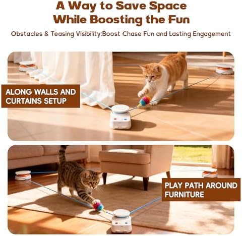 Interactive Cat Toy for Indoor Cat,Automatic Treadmill for Exercise - Image 4