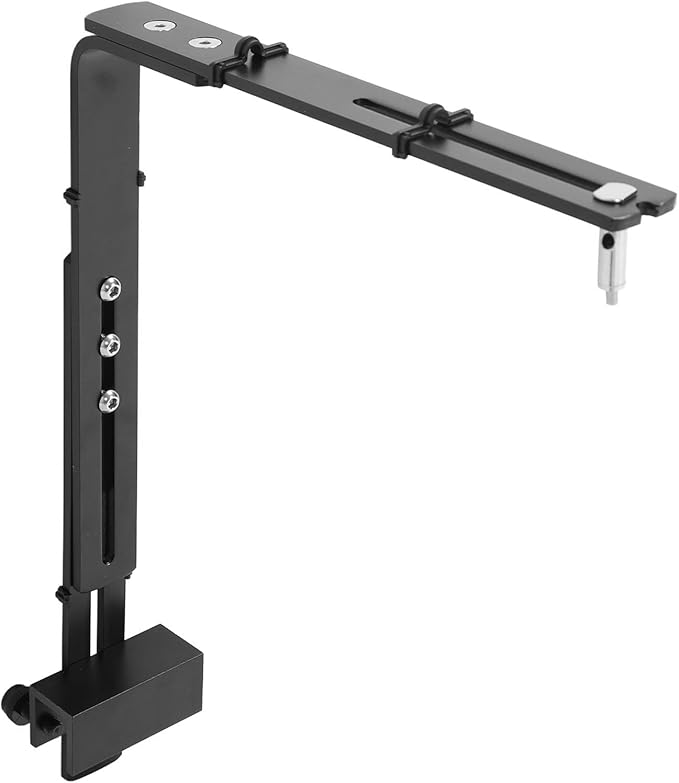 Asixxsix Fish Drop Light Mount, Adjustable Metal Light Holder, Lamp Holder Fishtank Light Stand Aquarium Light Riser Lamp Bracket for Reptile Glass Terrarium Full Spectrum Drop Light
