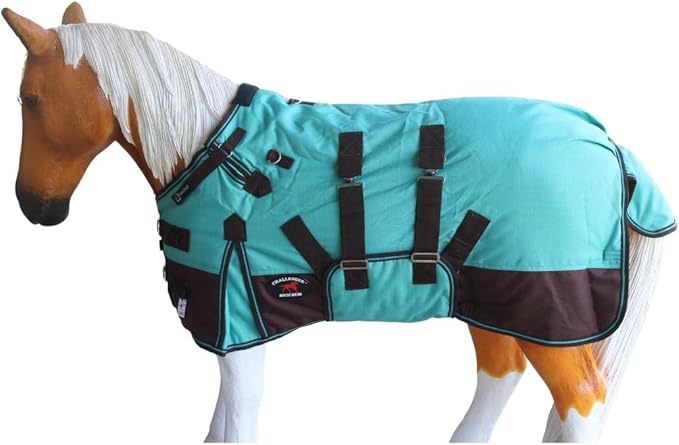 60" 1200D Miniature Weanling Donkey Pony Horse Foal Winter Blanket Teal 51937B