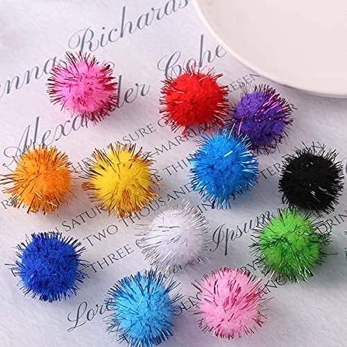 PET SHOW 20 Pack Cat Toys Sparkle Ball 1.77inch for Indoor Cats Kitten - Image 5