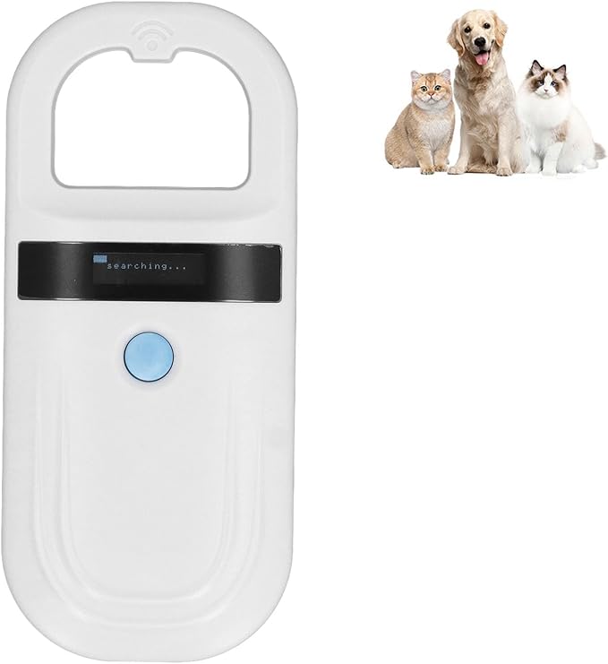 ciciglow Pet Microchip Scanner, 134.2KHz ISO11784 85 FDX-B, 128 Labels, Built-in Buzzer