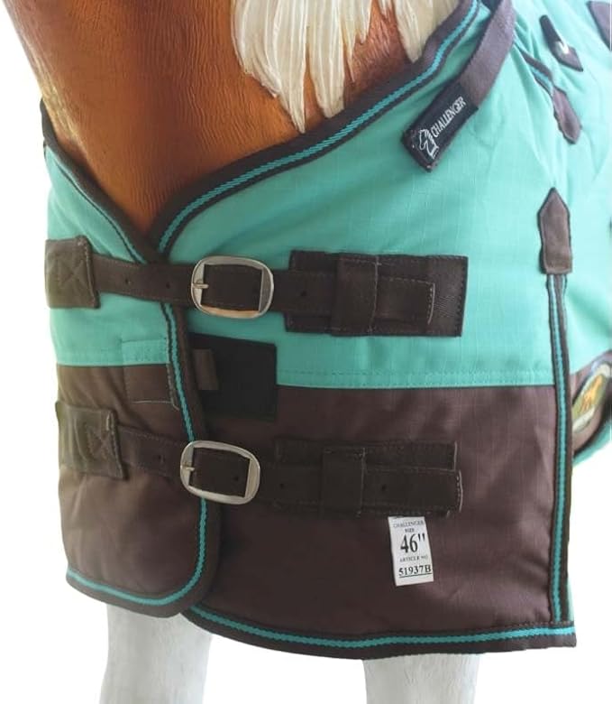 42" 1200D Miniature Weanling Donkey Pony Horse Foal Winter Blanket Teal 51937B