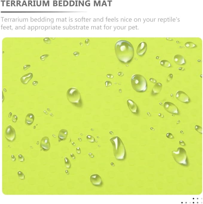 Ipetboom Reptile Carpet Mat for Tortoise Bedding Gecko Tank Accessories and Lizard Terrarium Liner Comfortable for Reptiles Like Turtles and Bearded Dragons