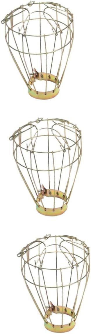 KESYOO 3pcs Vintage Iron Reptile Pet Heat Lamp Shade Cover Scald Mesh Guard for Turtle and Reptile Cages Fits up to Bulbs Easy Installation Design