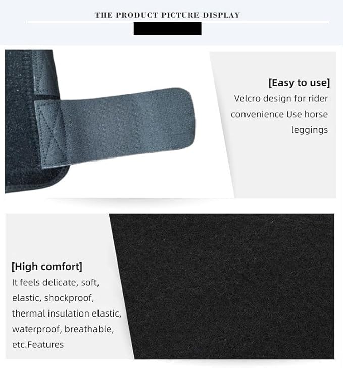 4X Horse Boots Leg Wraps Protector Front Hind Legs Guard Neoprene Horse Support Legs Protection Gears for Equestrian Accessories