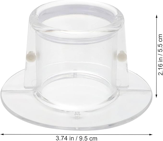 Baluue Parrot Neck Collar, Plastic -bite Collar Clear Feather Protector Prevent Grab Lick Healing Safety Cone Collar for Macaw Cockatoo Parrot Large