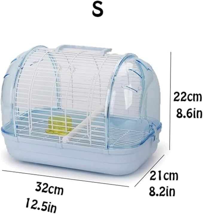Bird Cage Parrot Cage Bird Cage Portable Pet Bird Travel Cage Creative Bird Carriers Durable Bird House Carrier for Balcony Flight Birdcage(Brown,CH)