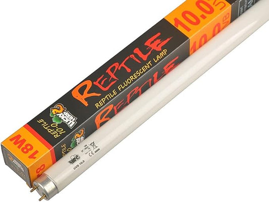 LUCKY HERP 10.0 Fluorescent Desert Terrarium Bulb Lamp Tube,T8,18 Watt,24 Inches