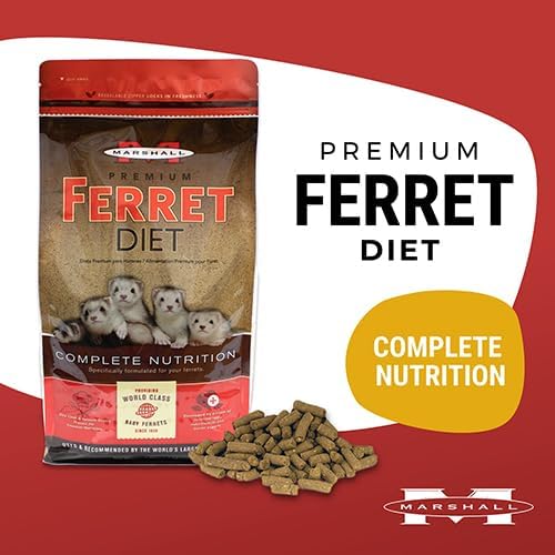 Marshall Premium Ferret Diet 4 Pound Food Bag Pellet