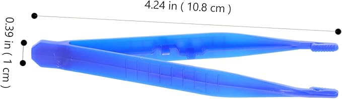 Yardwe 6pcs Reptile Special Tweezers Scorpion Lizard Feeding Tool Plastic Tweezers Fine Grip for Animal Feeding