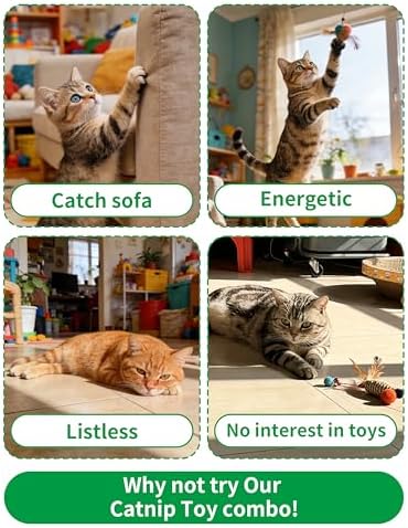 PET SHOW 12 Pack Catnip Toys for Indoor Cats Kitten Crinkle Balls - Image 6