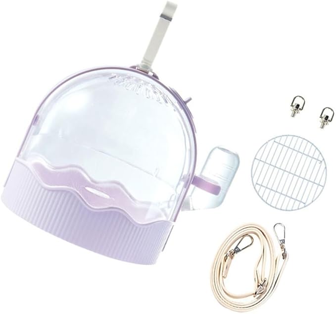 Parrot Outdoor Carriers Cage Lightweight Small Pet Travel Cage with Water Bottle