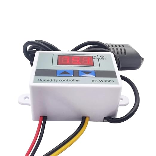 W3005 Digital Hygrometer for Incubator LED Humidity Controller Sensor Meter Detector Control Switch Hygrostat AC 220V DC 12V 24V(DC 24V)