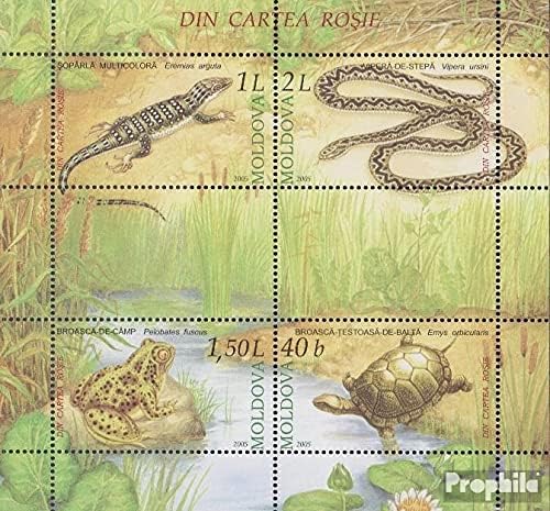 Moldawien Block35 (Complete.Issue.) unmounted Mint/Never hinged ** MNH 2005 Reptiles and Amphibians (Stamps for Collectors) Amphibians/Reptiles/Dinosaurs