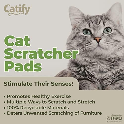 Best Pet Supplies Catify Cat Scratcher Pads - Narrow, 4-Pack - Image 4