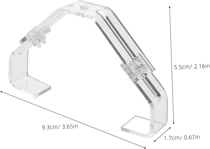 Abaodam 2pcs Aquarium Lamp Hanger Clip Stable Support for Fish Tank Reptile Terrarium Secure Fixation Light Holder Quick Attachment Precision