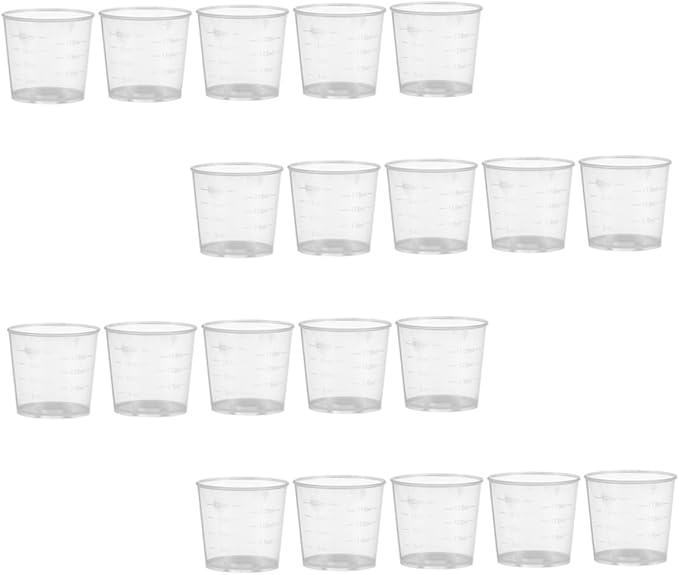 30pcs Reptile Feeding Measuring Cups Set for Gecko and Snake Easy to Measure Food Water
