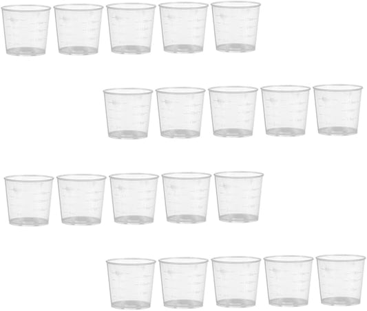 30pcs Reptile Feeding Measuring Cups Set for Gecko and Snake Easy to Measure Food Water
