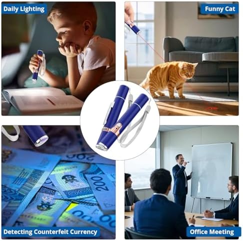 TBTeek Cat Toys, with Metal Case, 2 Pieces, Rechargeable (Blue) - Image 6