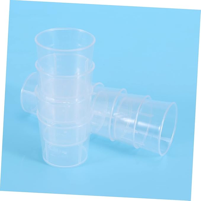 100 Pcs Reptile Food Cups Cups for Crawling Pets Practical Measuring Dishes (plastic Easy to Clean)