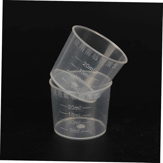 Yardwe 30pcs 20ml Reptile Feeding Cups Set Washable and Reusable Measurement Cups for Lizards Stylish Storage for Food and Water