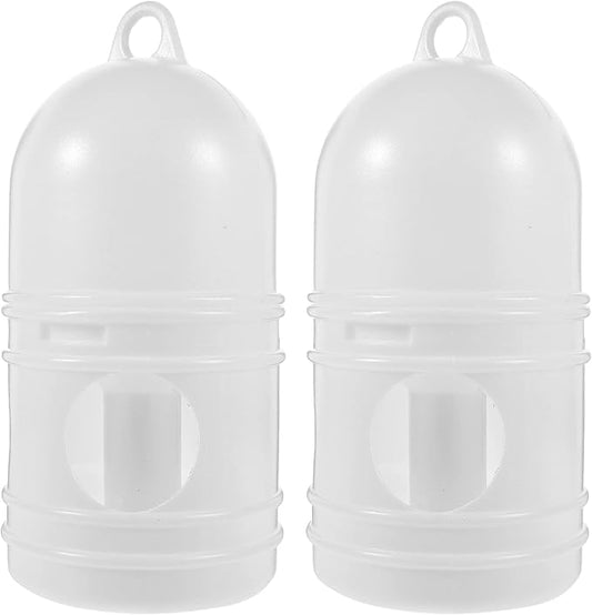 Zerodeko Pigeon Water Dispenser 2-Pack Bird Waterer for Cage Use Automatic Plastic Drinking Feeder for Pigeons Parakeets Doves Easy to Clean and Odorless