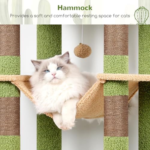 Globlazer Cactus Giant Tall Heavy Duty Cat Tower for Indoor Large Cat, F83B - Image 4
