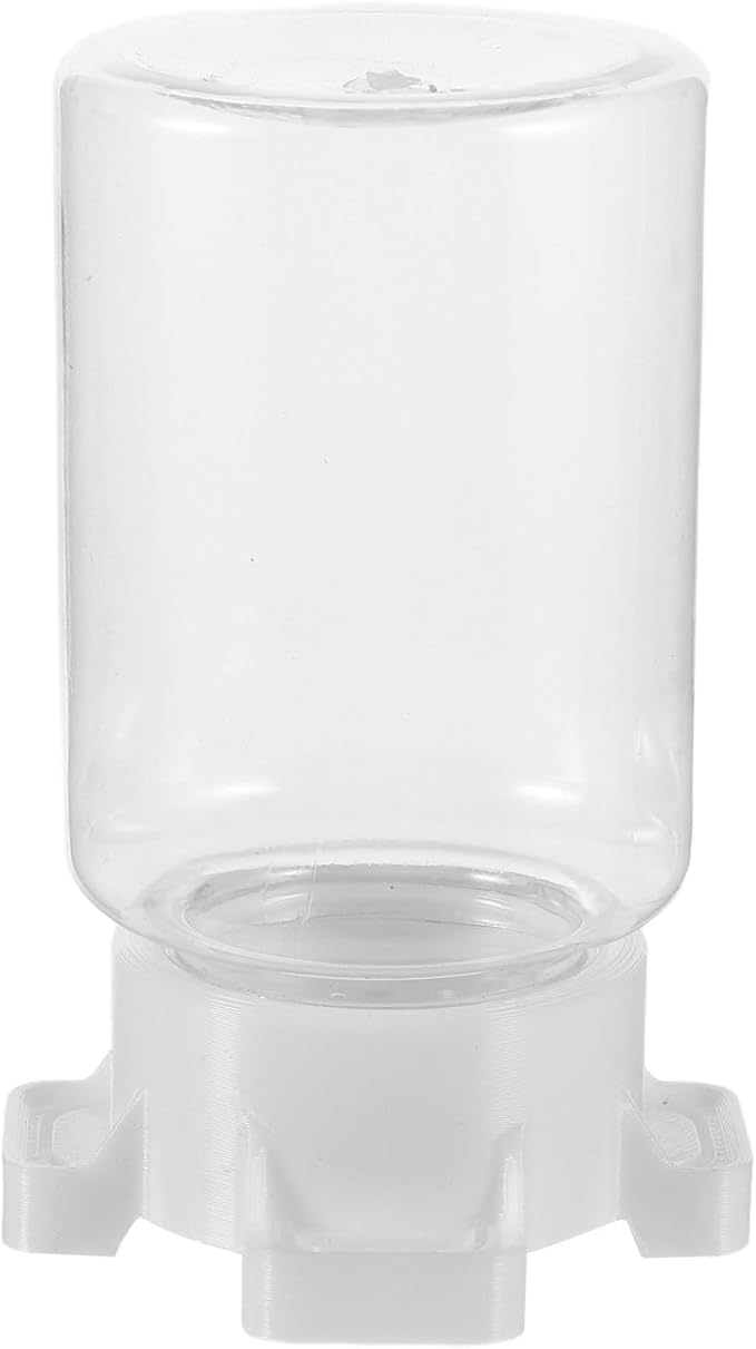 Toyvian Reptile Water Feeder 3D Four-Port Hydration Bowl for Tarantulas Crickets Small Pets with Stable Spill- Base 3.54X2.36X1.77 Inch