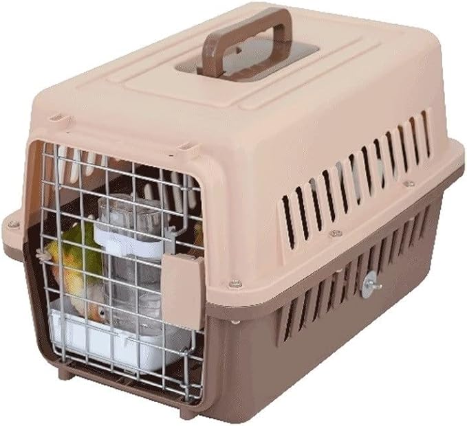 ENGENDER Bird Cage Travel Bird Cage Portable Bird Cage Bird Carrier Suitable for Bird Parrot Cockatiel Pigeon Cone Parakeet Cage