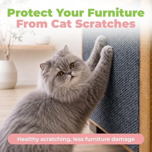 Catify Peel & Stick Cat Scratching Mat - Gray, L:39" - Image 2